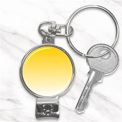 Gradient  Green, Yellow Nail Clippers Key Chain by 2607694c