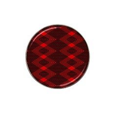 Pattern Black Red Hat Clip Ball Marker (4 Pack) by 2607694c
