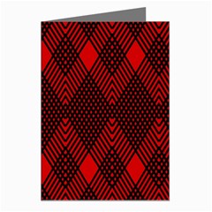 Pattern Red Black, Greeting Cards (pkg Of 8) by 2607694c