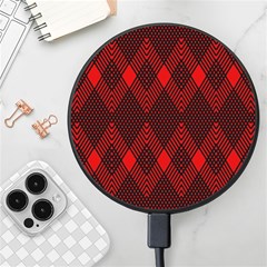 Pattern Red Black, Wireless Fast Charger(black) by 2607694c