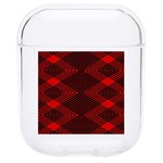 pattern rot schwarz Hard PC AirPods 1/2 Case Front