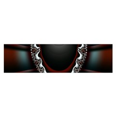 Fractal Eye Oblong Satin Scarf (16  X 60 ) by dedoma