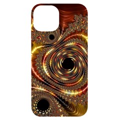 Geometric Art Fractal Abstract Art Iphone 14 Black Uv Print Case by Ndabl3x