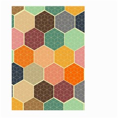 Abstract Hex Hexagon Grid Pattern Honeycomb Large Garden Flag (two Sides) by Proyonanggan