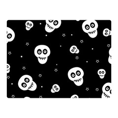 Skull Pattern Two Sides Premium Plush Fleece Blanket (mini) by Ket1n9