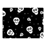 Skull Pattern Two Sides Premium Plush Fleece Blanket (Mini) 35 x27  Blanket Front