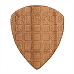 Christmas Paper Christmas Pattern Guitar Shape Wood Guitar Pick Holder Case And Picks Set Pick