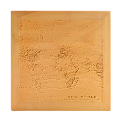 Vintage World Map Wood Photo Frame Cube by Loisa77