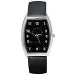 Math Board Circuit Circuits Computer Shield Tech Technology Barrel Style Metal Watch Front