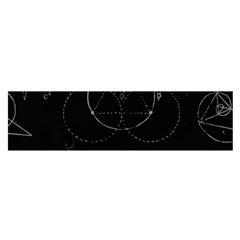 Math Board Circuit Circuits Computer Shield Tech Technology Oblong Satin Scarf (16  X 60 ) by Loisa77