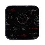 Math Board Circuit Circuits Computer Shield Tech Technology Square Metal Box (Black) Front