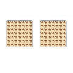 Camel Pattern Design Clothing Cufflinks (square) by Proyonanggan