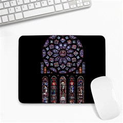 Chartres Cathedral Notre Dame De Paris Stained Glass Small Mousepad