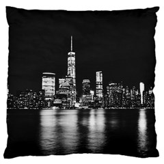 Nyc New York Skyline City Buildings Large Cushion Case (two Sides) by Loisa77