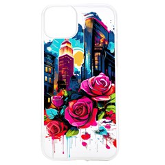 City Rose 2-gigapixel-art-scale-4 00x Iphone 15 Tpu Uv Print Case by BrightWear