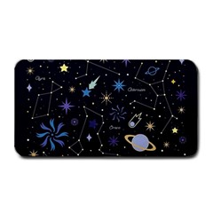 Starry Night  Space Constellations  Stars  Galaxy  Universe Graphic  Illustration Medium Bar Mat by Grandong