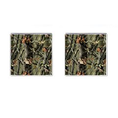 Realtree Camo Seamless Pattern Camo Hunting Cufflinks (square) by Perong