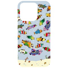 Fish Ocean Sea Water Diving Blue Iphone 15 Pro Black Uv Print Pc Hardshell Case by Perong