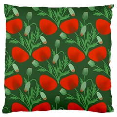 Poppy Fierce Wolf Poppies Bud 16  Baby Flannel Cushion Case (two Sides) by Perong