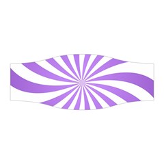 Spiral Vortex Rays Lavender Swirl Purple Stretchable Headband by Salmanaz77