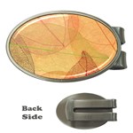 Leaves Patterns Colorful Leaf Pattern Money Clips (Oval)  Front