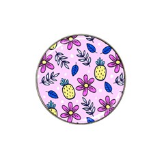 Flowers Petals Pineapples Fruit Hat Clip Ball Marker by Paksenen