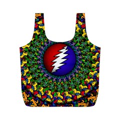 Grateful Dead Bear Pattern Full Print Recycle Bag (m) by Maspions
