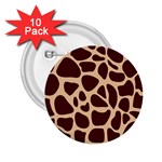 Animal Print Girraf Patterns 2.25  Buttons (10 pack)  Front