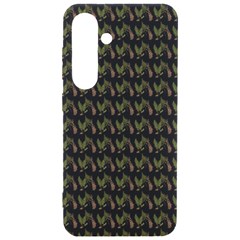 Fern Pattern 2 Black Samsung Galaxy S24 6 2 Inch Black Tpu Uv Case by snowwhitegirl