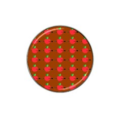Apple Arrow Pattern Design Drawing Hat Clip Ball Marker (4 Pack) by Proyonanggan