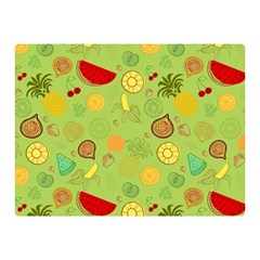 Art Fruits Pattern Two Sides Premium Plush Fleece Blanket (mini) by Maspions