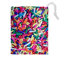 Colorful Candy Texture, Close-up Drawstring Pouch (4xl) by kyorashop23
