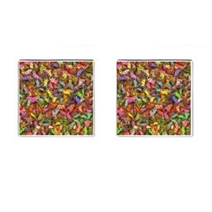 Echinopsis Terscheckii Cactus Motif Random Colored Pattern Cufflinks (square) by dflcprintsclothing