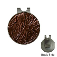 Chocolate Texture, Dark Chocolate Background Hat Clips With Golf Markers by kyorashop23