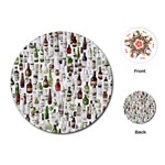 Bottle Chic Print Patterns Playing Cards Single Design (Round) Front