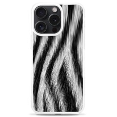 Zebra Texture, Zebra Wool, White Black Background Iphone 15 Pro Max Tpu Uv Print Case by kyorashop23