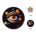 Eye of the Universe (AI) Playing Cards Single Design (Round) Front