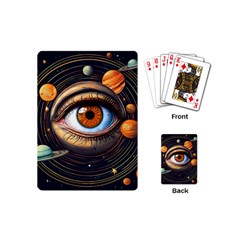 Eye Of The Universe (ai) Playing Cards Single Design (mini) by dflcprintsclothing