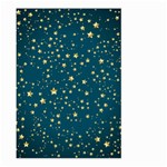 Star Golden Pattern Christmas Design White Gold Large Garden Flag (Two Sides) Back