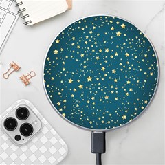 Star Golden Pattern Christmas Design White Gold Wireless Fast Charger(white) by Apen