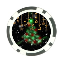 Christmas Star Jewellery Poker Chip Card Guard by anzea