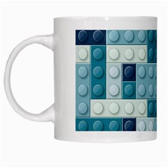 Lego, Background, Dots White Mug by kyorashop23