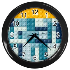 Lego, Background, Dots Wall Clock (black) by kyorashop23