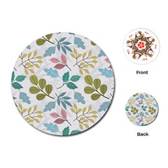 Leaf Seamless Pattern  Playing Cards Single Design (round) by Safari