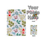 Leaf seamless pattern  Playing Cards 54 Designs (Mini) Front - Heart10