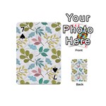 Leaf seamless pattern  Playing Cards 54 Designs (Mini) Front - Spade7