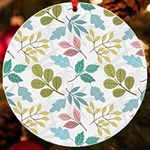 Leaf seamless pattern  UV Print Acrylic Ornament Round Front
