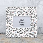 Embrace The Magic Inspirational Phrase Pattern White Box Photo Frame 4  x 6  Front