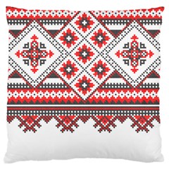 Retro Knitting Patterns Seamless Large Cushion Case (two Sides) by Bedest