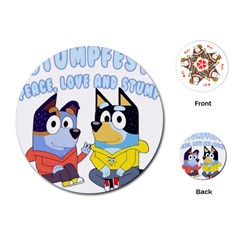 Bluey Playing Cards Single Design (round) by avitendut